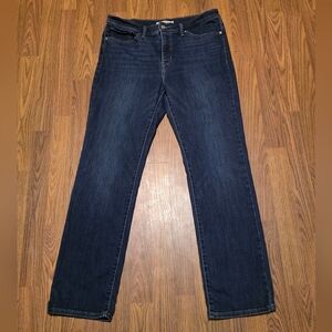 Levi’s 314 Shaping Straight Women’s 32x32 Mid Rise Slim Straight Dark Wash E45